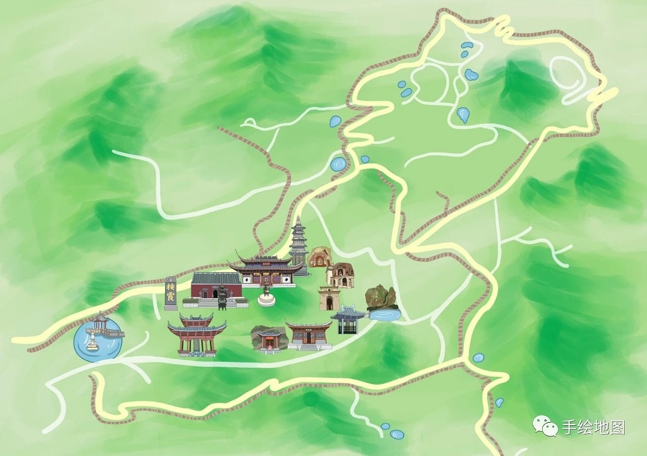 栖霞山景区地图图片