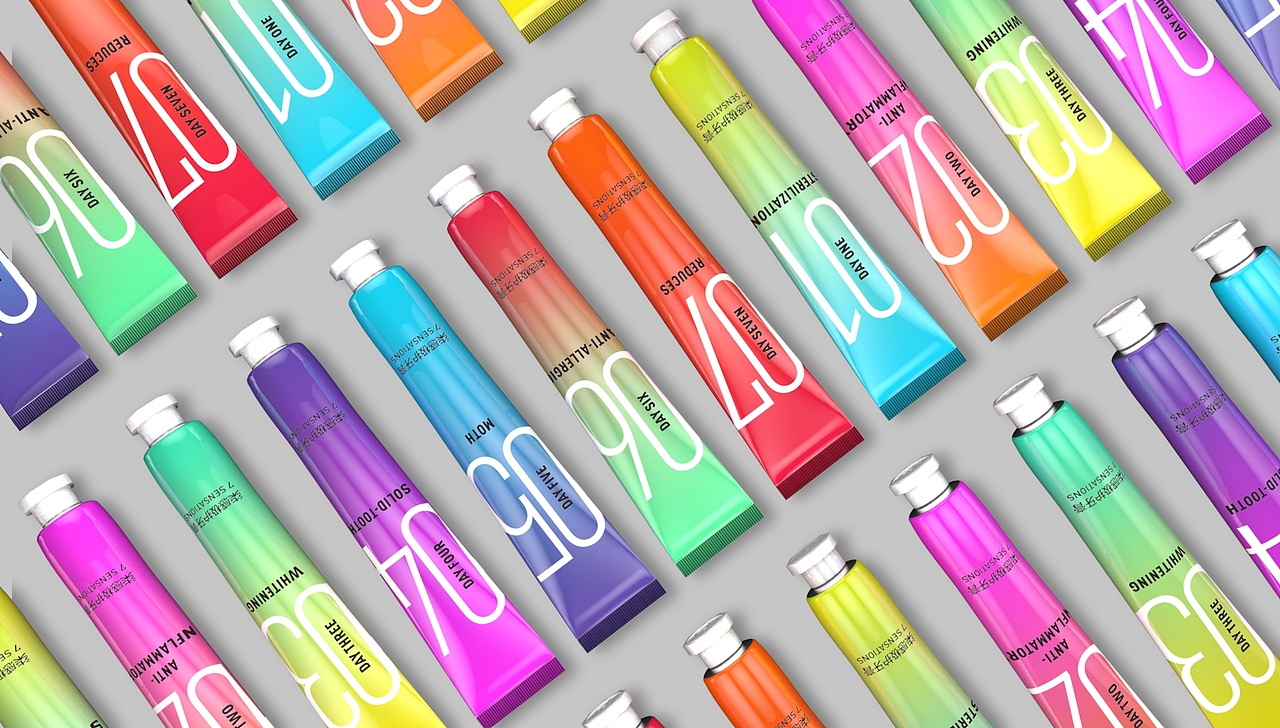 《柒感极护牙膏》品牌包装设计