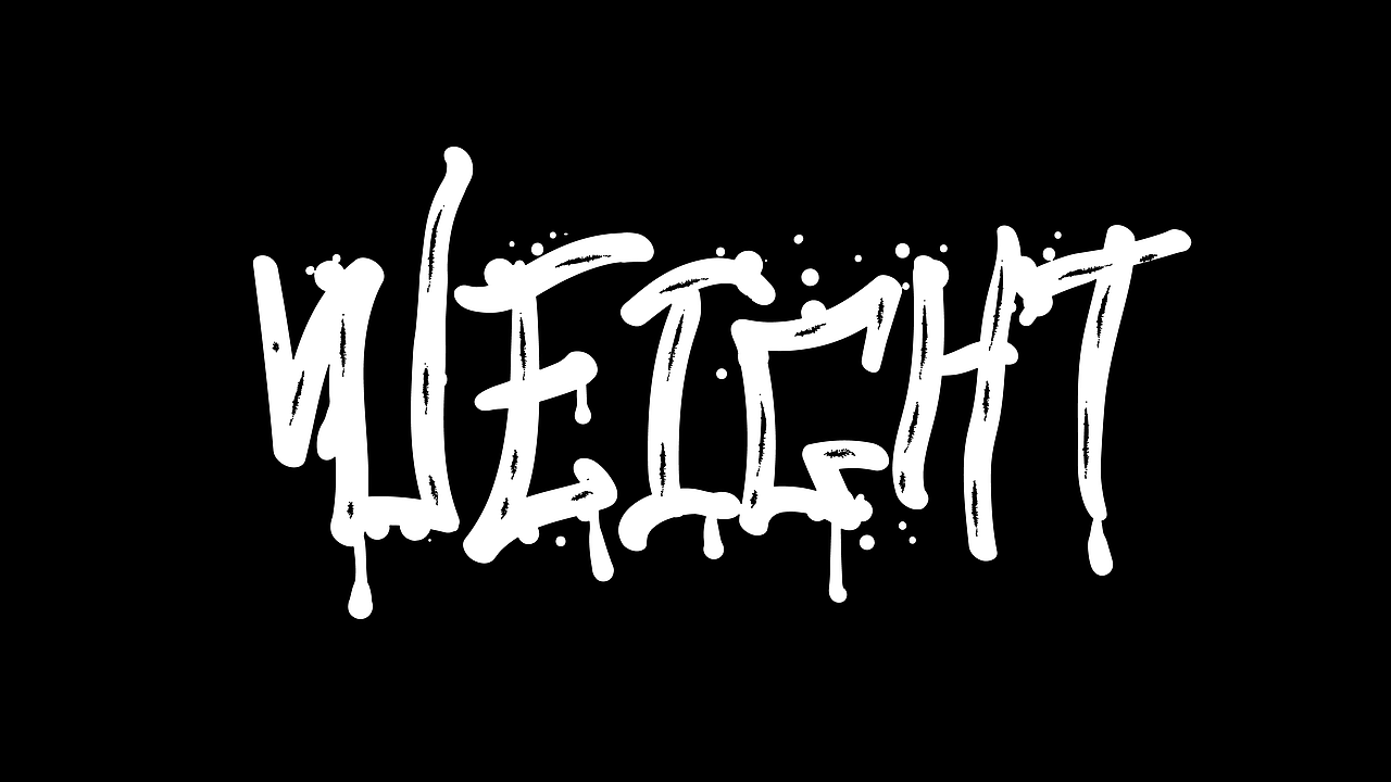 手绘涂鸦字体设计书法笔触嘻哈街舞秀丽笔