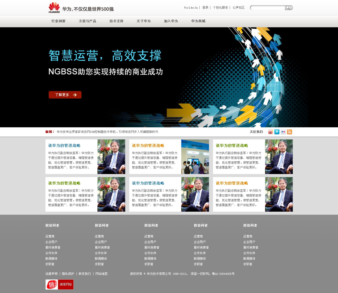 网站布局及css命名