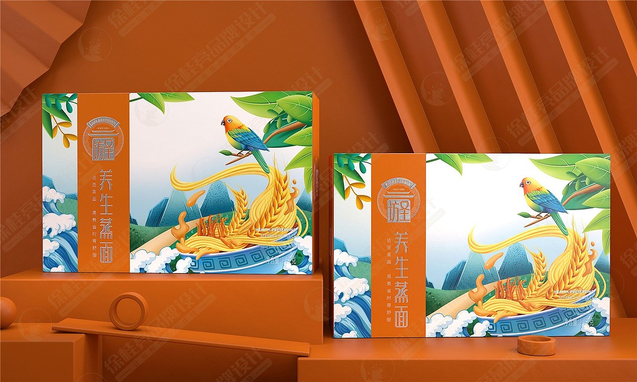 访圣蒸面与杂粮——徐桂亮品牌设计!