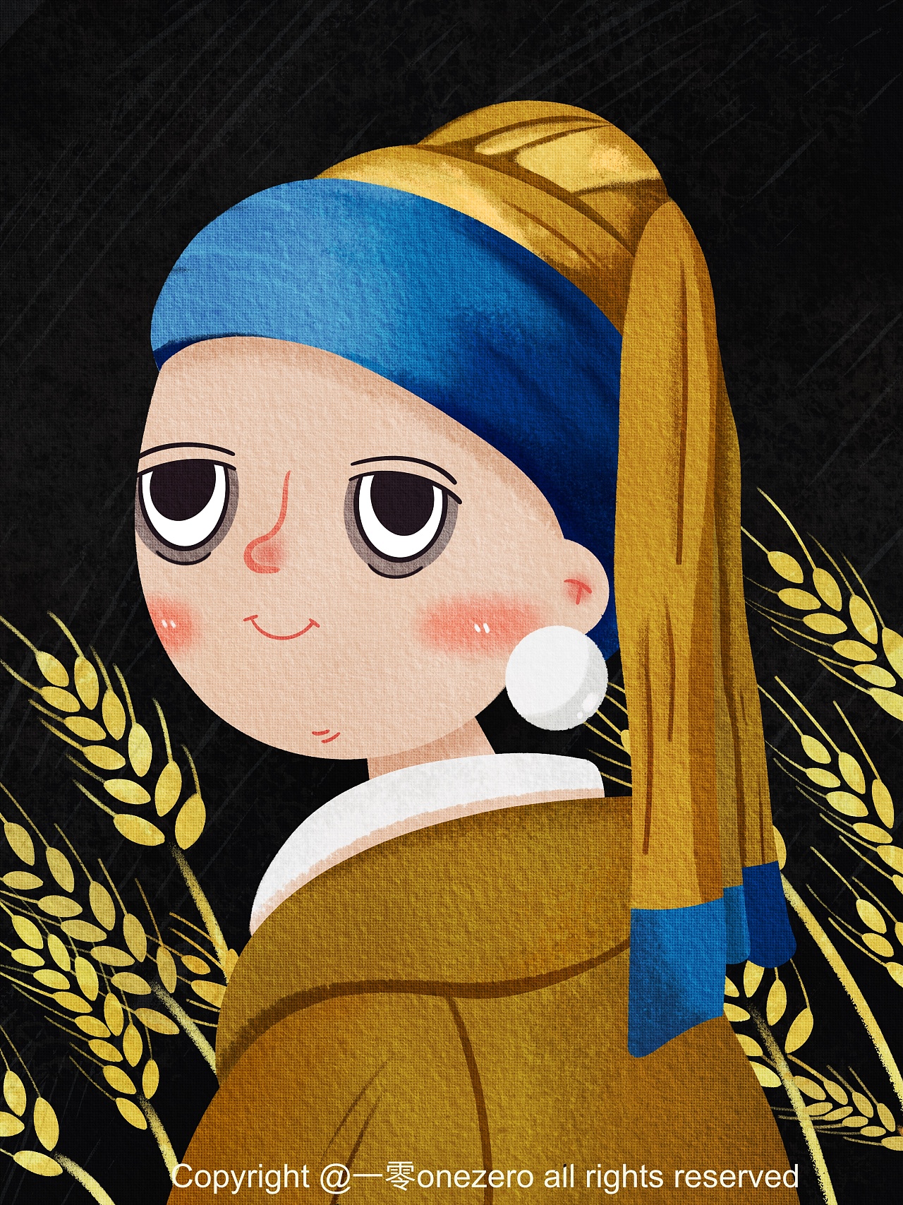 名画转插画 黑眼圈系列|插画|商业插画|一零onezero - 原创作品