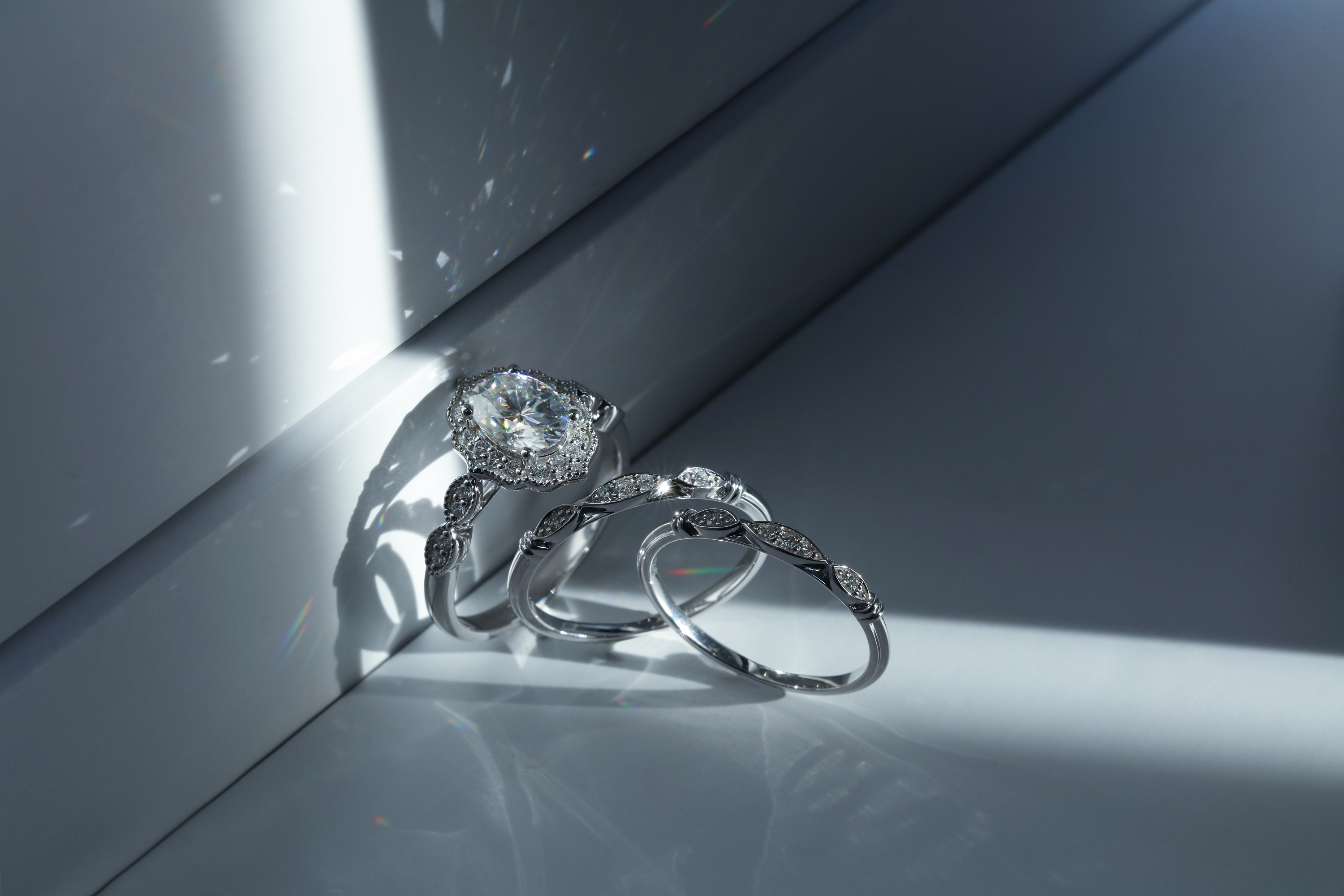 珠宝摄影 戒指三剑客