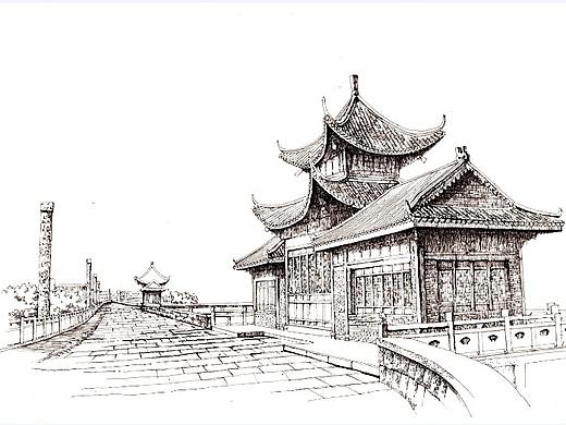 五年前的作品，山东沂源县钢笔画，时间过的好快。