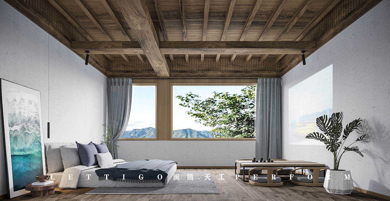 民宿新作|于山水之境，寻古雅之所（图ZMzIzNTM1NDA4） - 酒店餐饮设计 - 站酷设计师DesignerZtt186原创素材 - 站酷ZCOOL