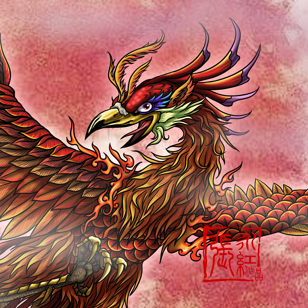 西游记人物谱--四灵-南方朱雀（图ZMTY5MjAzODM2） - 概念设定 - 站酷设计师超级无敌红蛋蛋原创素材 - 站酷ZCOOL
