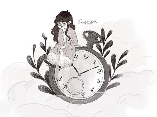 插画练习——Time