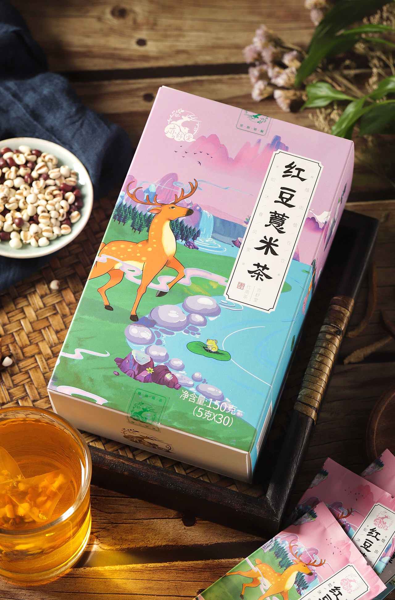 养生茶摄影 | 红豆薏米茶女生都爱喝的茶~