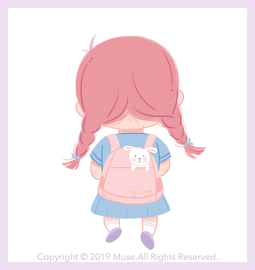 整天背着书包假装去上学，提前过过学生瘾