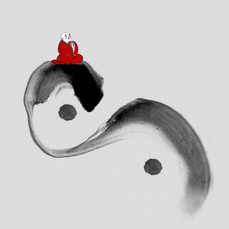 极简的泼墨禅意画作品集