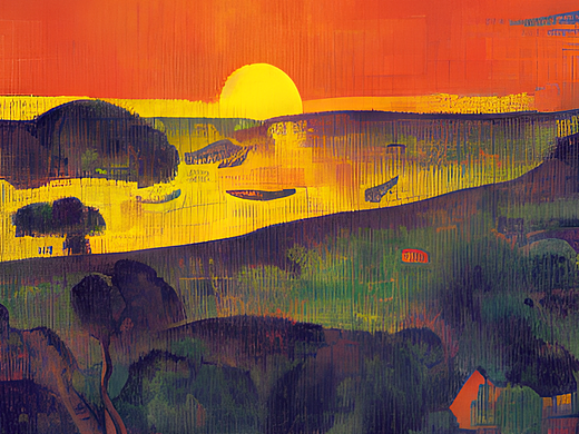 #AI创作实验室#夕阳