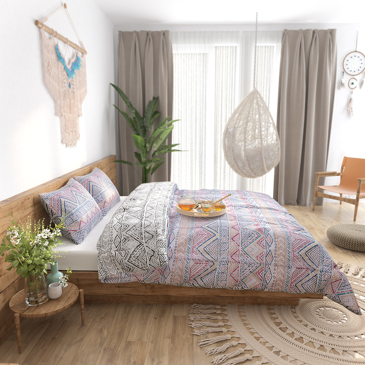 波西米亚风格床品展示（图ZMTk5NzAwOTg4） - 产品 - 站酷设计师零一二四原创素材 - 站酷ZCOOL