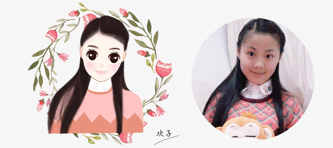 真人转漫画原创卡通形象手绘