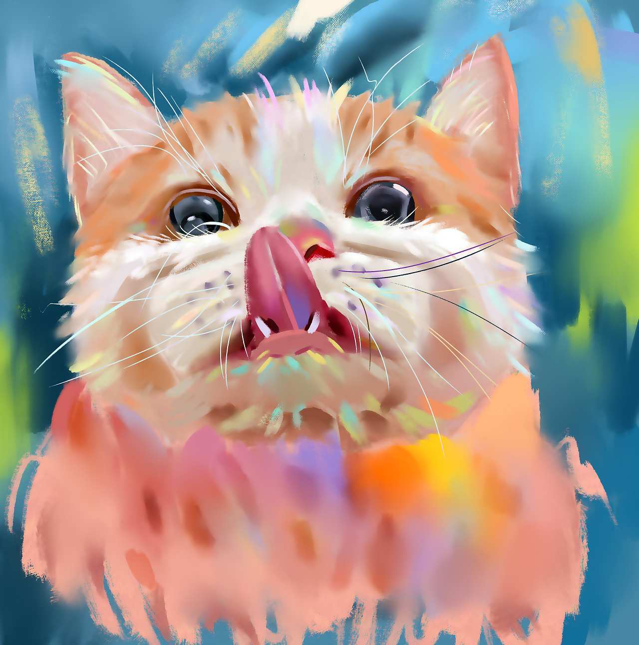 吐舌头03|插画|创作习作|路过画面感 - 原创作品 - 站酷 (zcool)