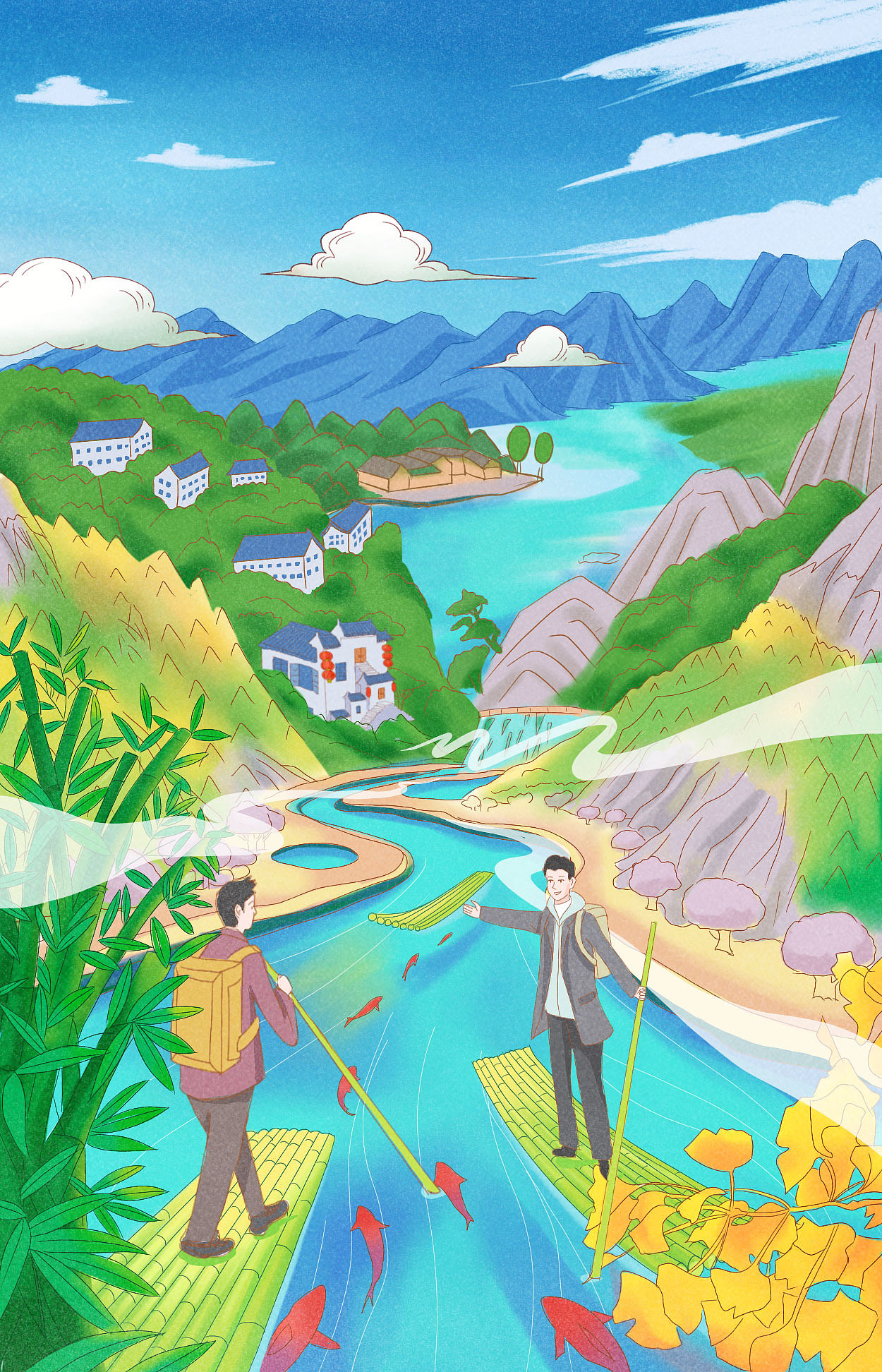 圆梦小康纪念画册|插画|商业插画|rljoy_原创作品-站酷(zcool)