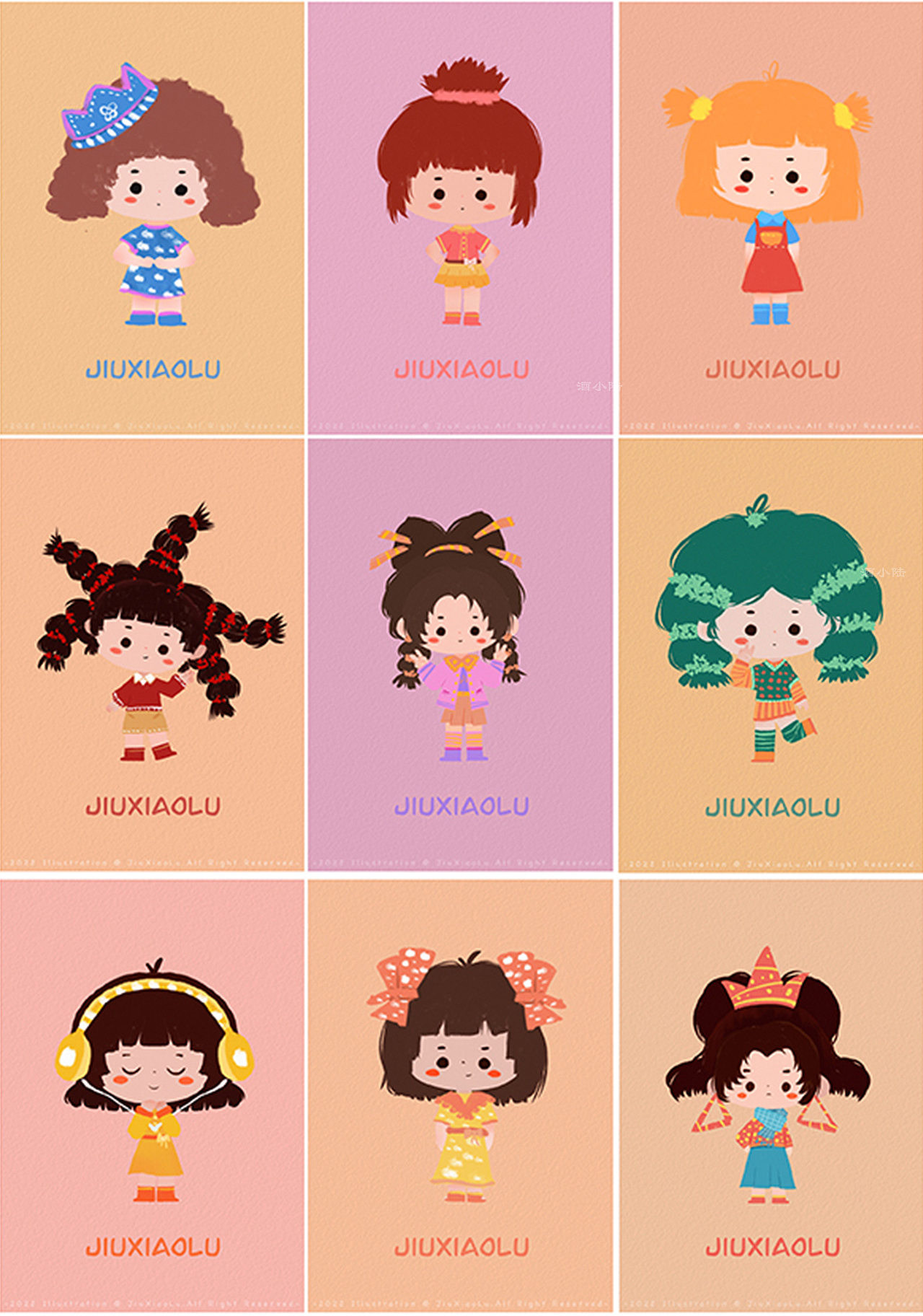 2022年终儿童插画总结（图ZMzI2MjQ0Mzg0） - 儿童插画 - 站酷设计师迷雾三三原创素材 - 站酷ZCOOL