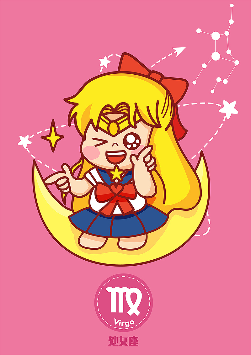 12生肖和12星座插画绘制（图ZNTg2NTQ0NjA=） - 商业插画 - 站酷设计师魏小毛原创素材 - 站酷ZCOOL