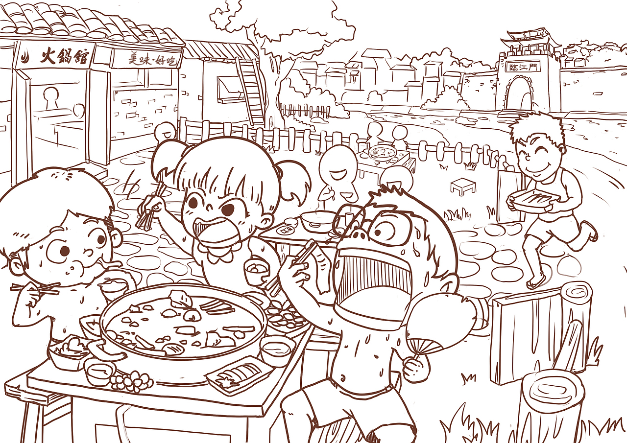 怀旧童年插画（图ZMjg2MDA0MDQ=） - 商业插画 - 站酷设计师插画师小光sir原创素材 - 站酷ZCOOL