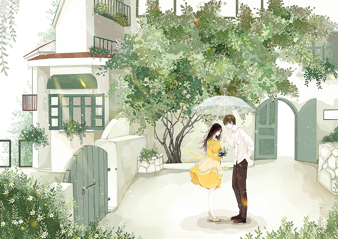 繁花相伴（图ZMTIxNTEwNDQ0） - 商业插画 - 站酷设计师小石头1125原创素材 - 站酷ZCOOL