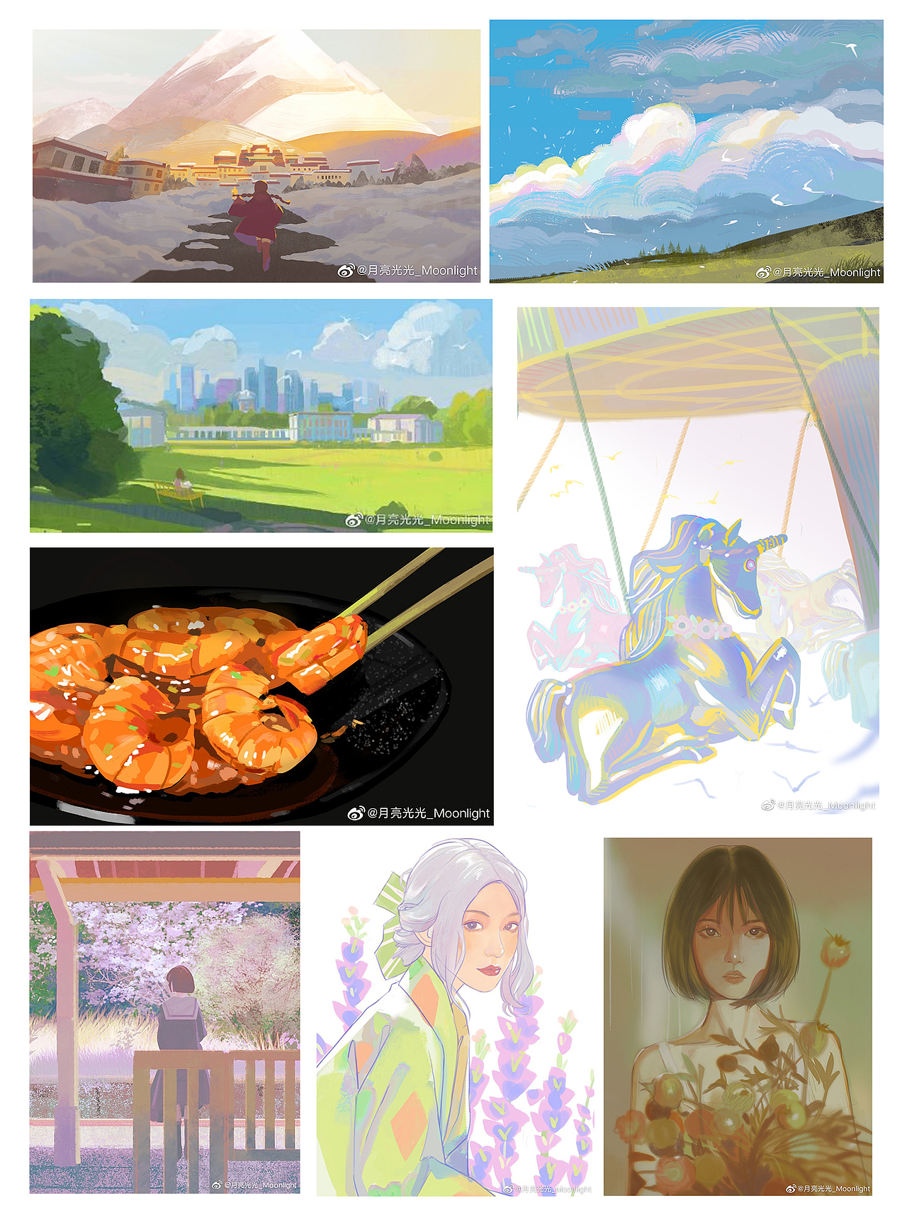 色彩打卡（图ZMjk1NzQ3NzI4） - 创作习作 - 站酷设计师月亮光光原创素材 - 站酷ZCOOL