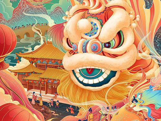 新春贺图插画