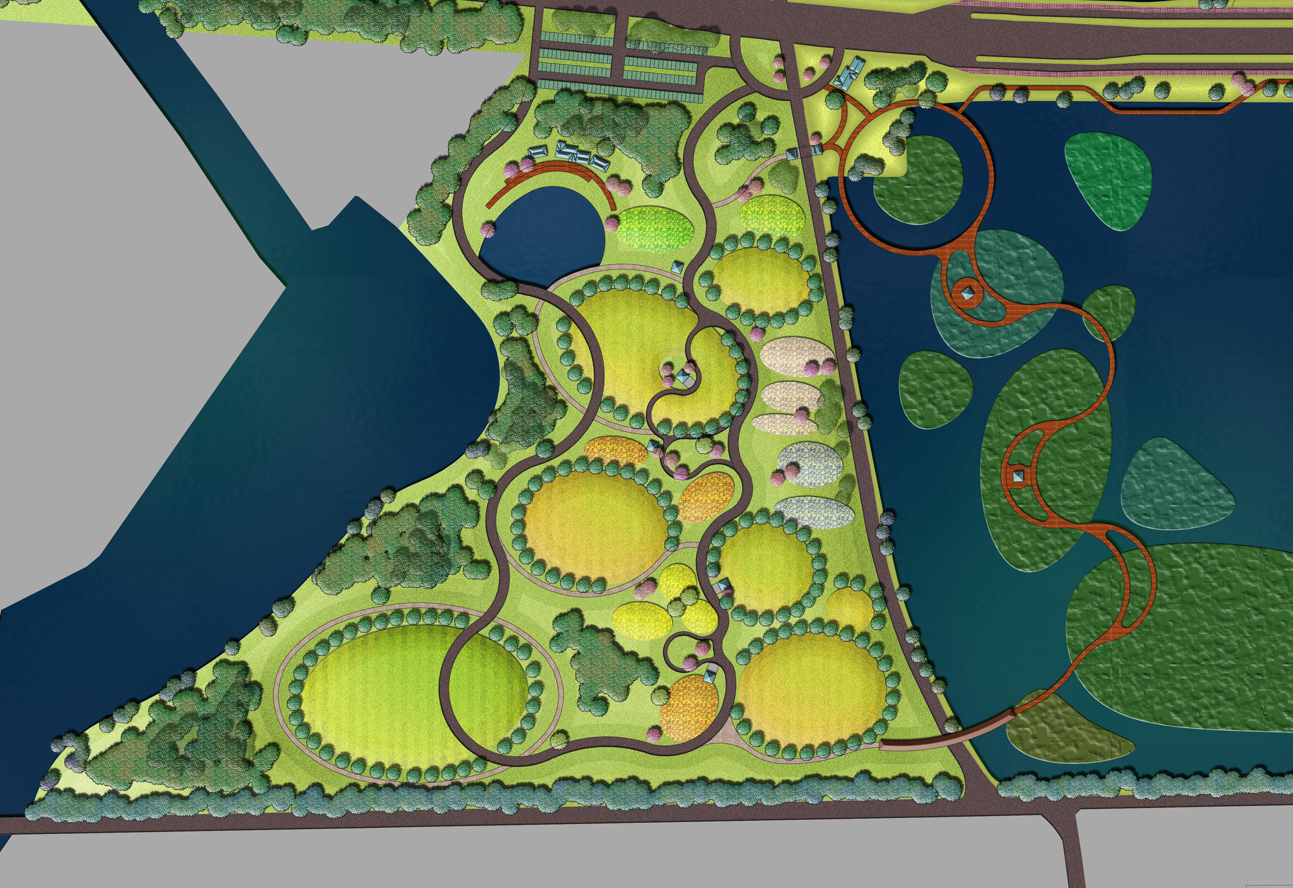林宅湿地公园二期设计图片
