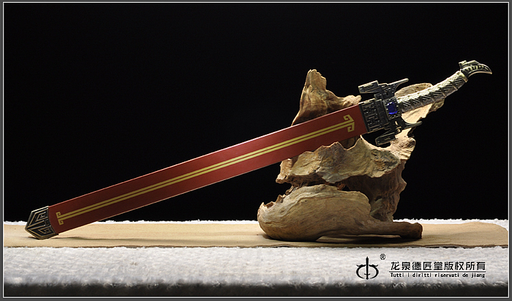 鲨齿剑木质版秦时明月系列dj2079