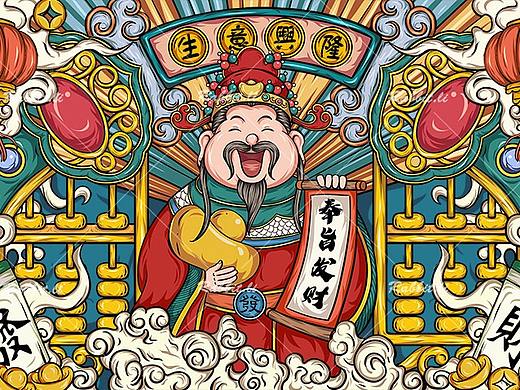 國(guó)潮（個(gè)人主頁(yè)-ZNDk1NzE2MTI=） - 商業(yè)插畫(huà) - 站酷設(shè)計(jì)師君樂(lè)悅原創(chuàng)素材 - 站酷ZCOOL