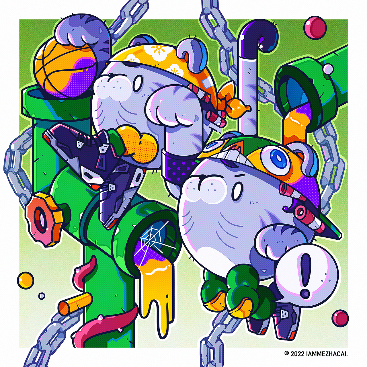 GOOJI 2022 series illustrations（图ZMjkzMDgzNzQ0） - 新锐潮流插画 - 站酷设计师IamMe榨菜原创素材 - 站酷ZCOOL