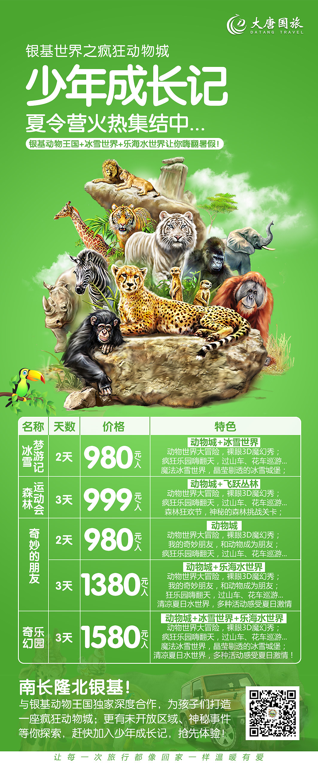 银基动物王国海报