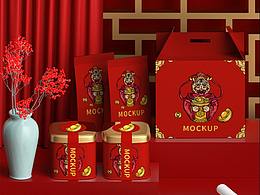 虎年国潮插画虎运亨通