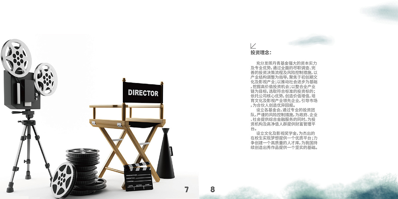 宣传 手册 基金投资 金融理财 排版 影视