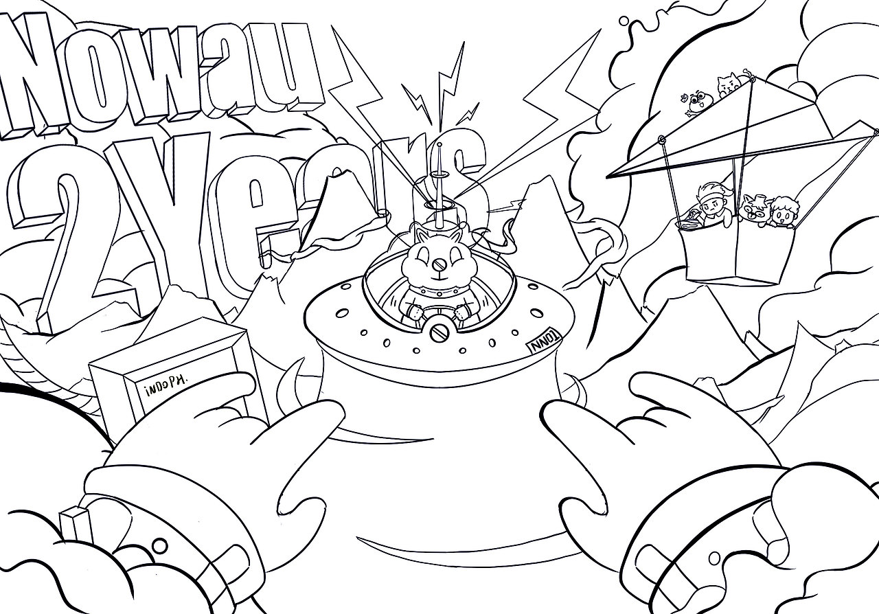Nowau 2周年（图ZMjI3MjA1ODcy） - 商业插画 - 站酷设计师indophao原创素材 - 站酷ZCOOL