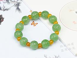 和田玉碧玉手链和田玉手链碧玉工艺品