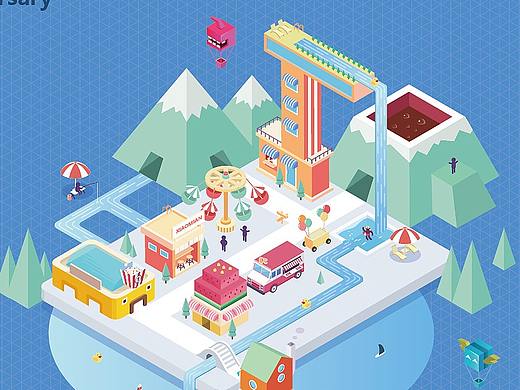 2.5D城市乐园（个人主页-ZNTQ0MDE1ODg=） - 其他UI - 站酷设计师豆浆老油条原创素材 - 站酷ZCOOL