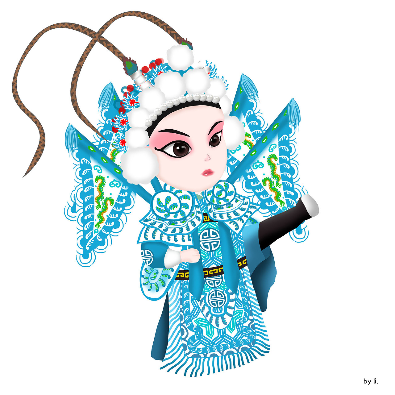 京剧人物插画练习