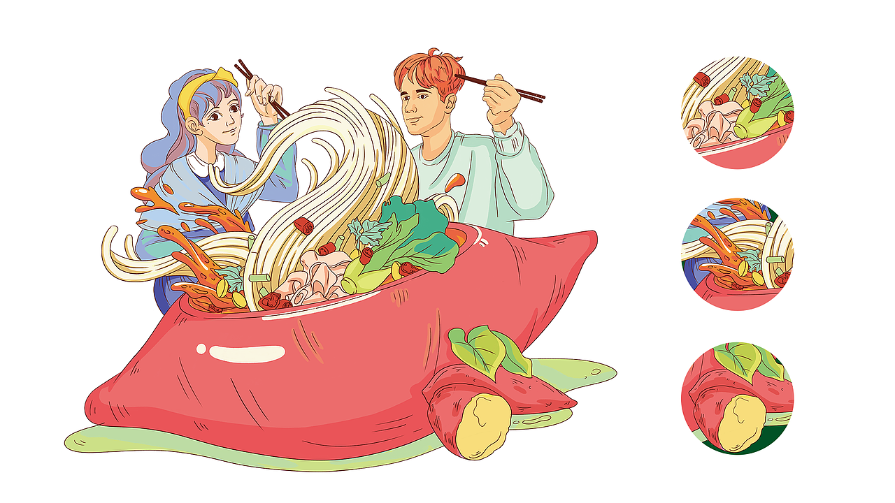 裕昌酸辣粉 | 打造具有品牌特色的速食品牌（图ZMjYxMjU3MDgw） - 包装 - 站酷设计师瑞小咖原创素材 - 站酷ZCOOL