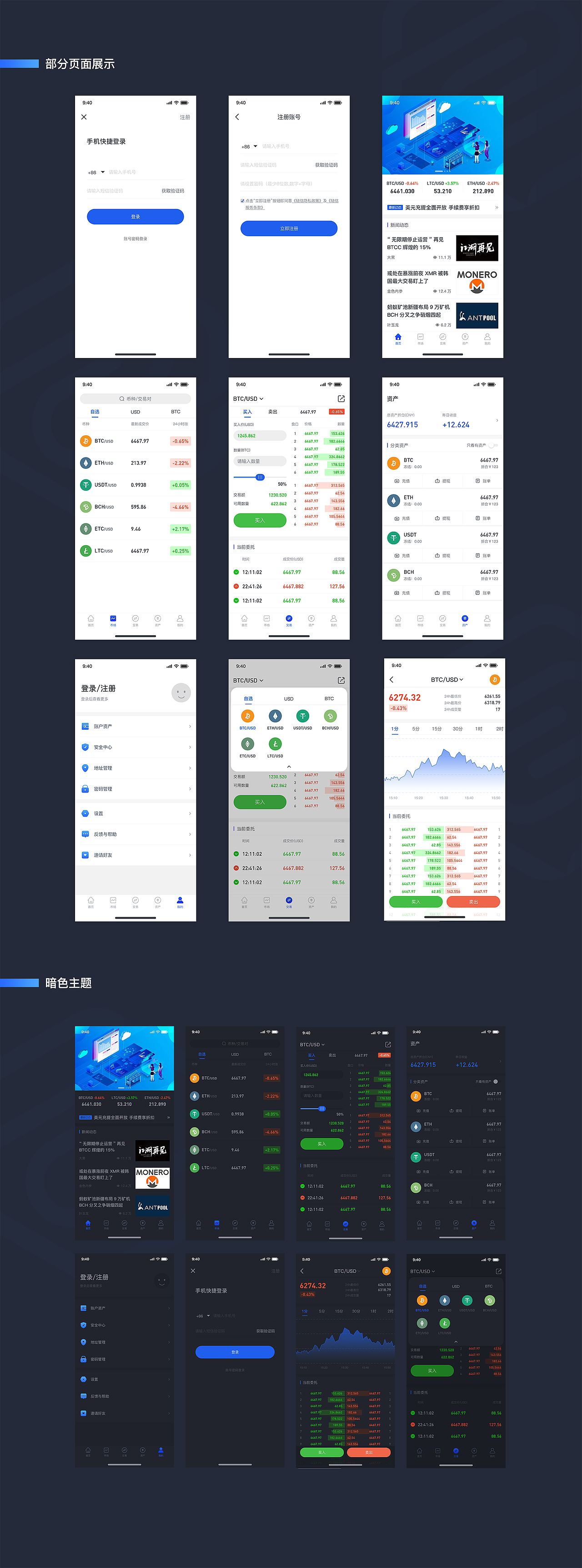 链信-交易所APP与网页（图ZMTM2NjY4NjIw） - APP界面 - 站酷设计师悟空空_原创素材 - 站酷ZCOOL