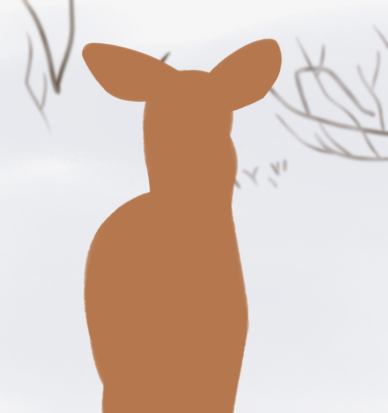 雪中鹿（圖ZMzI2NzgzMzU2） - 創(chuàng)作習(xí)作 - 站酷設(shè)計(jì)師沐下樹(shù)原創(chuàng)素材 - 站酷ZCOOL