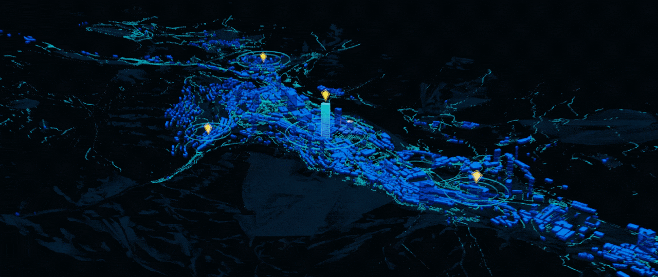 Blender + GIS — 快速搭建蓝色科技风城市可视化场景