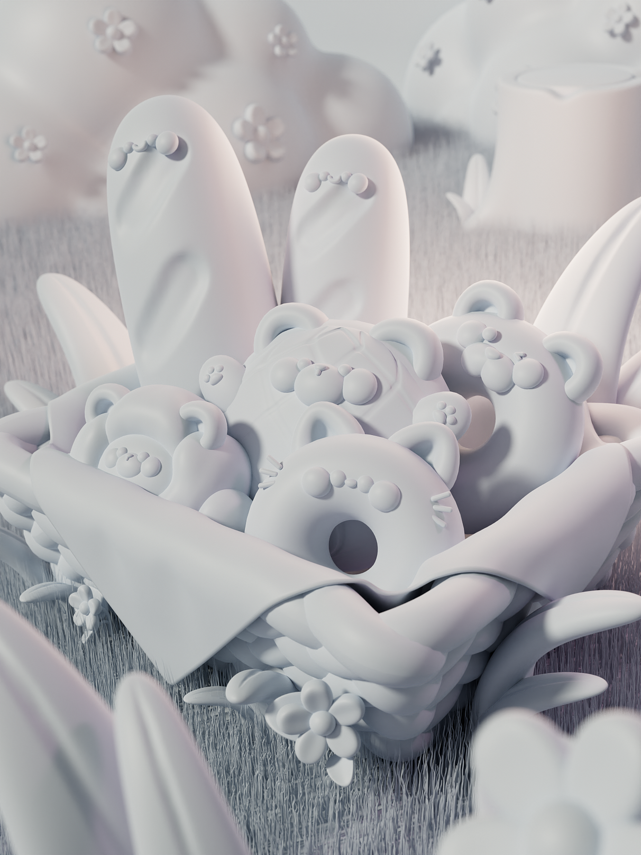 dinlab x 麦箱鱼2023年度总结（三维篇）（图ZMzYyNTM3OTI4） - 人物/生物 - 站酷设计师麦箱鱼原创素材 - 站酷ZCOOL