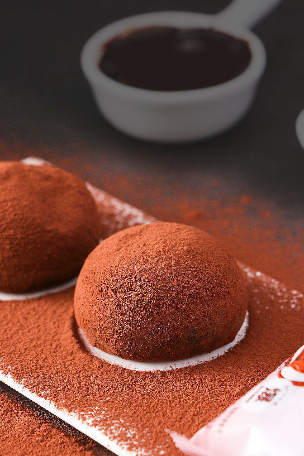 和风生巧福团夹心巧克力雪媚娘甜品糯叽叽的零食糕点心