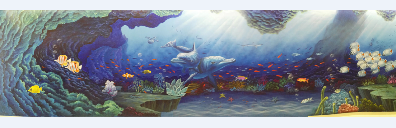 居然之家商场打造3d画海底世界1