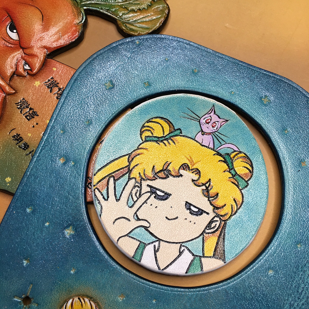 ob11娃包之半成品雕片（图ZMjU4ODYyMDA0） - 其他手工艺 - 站酷设计师胡萝卜会皮雕原创素材 - 站酷ZCOOL