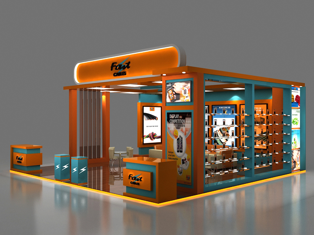 电缆展会设计效果图