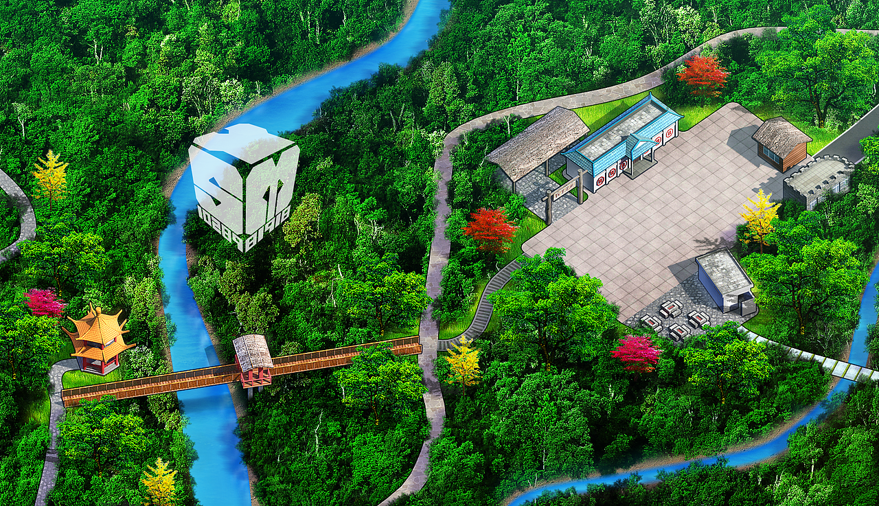 03三维风格景区导览图(39p)