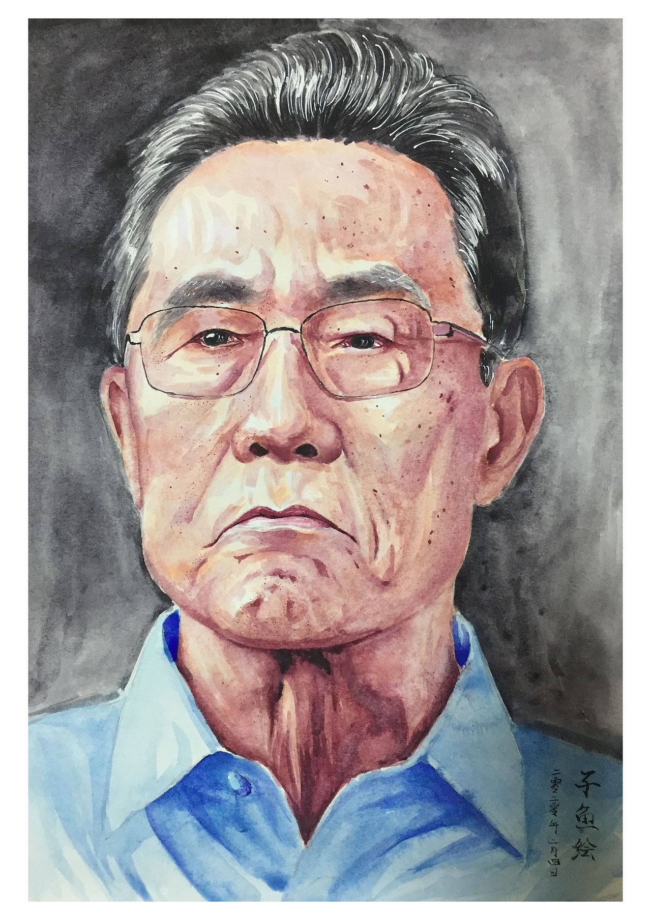 手绘钟南山院士|纯艺术|绘画|致敬英雄_原创作品-站酷zcool