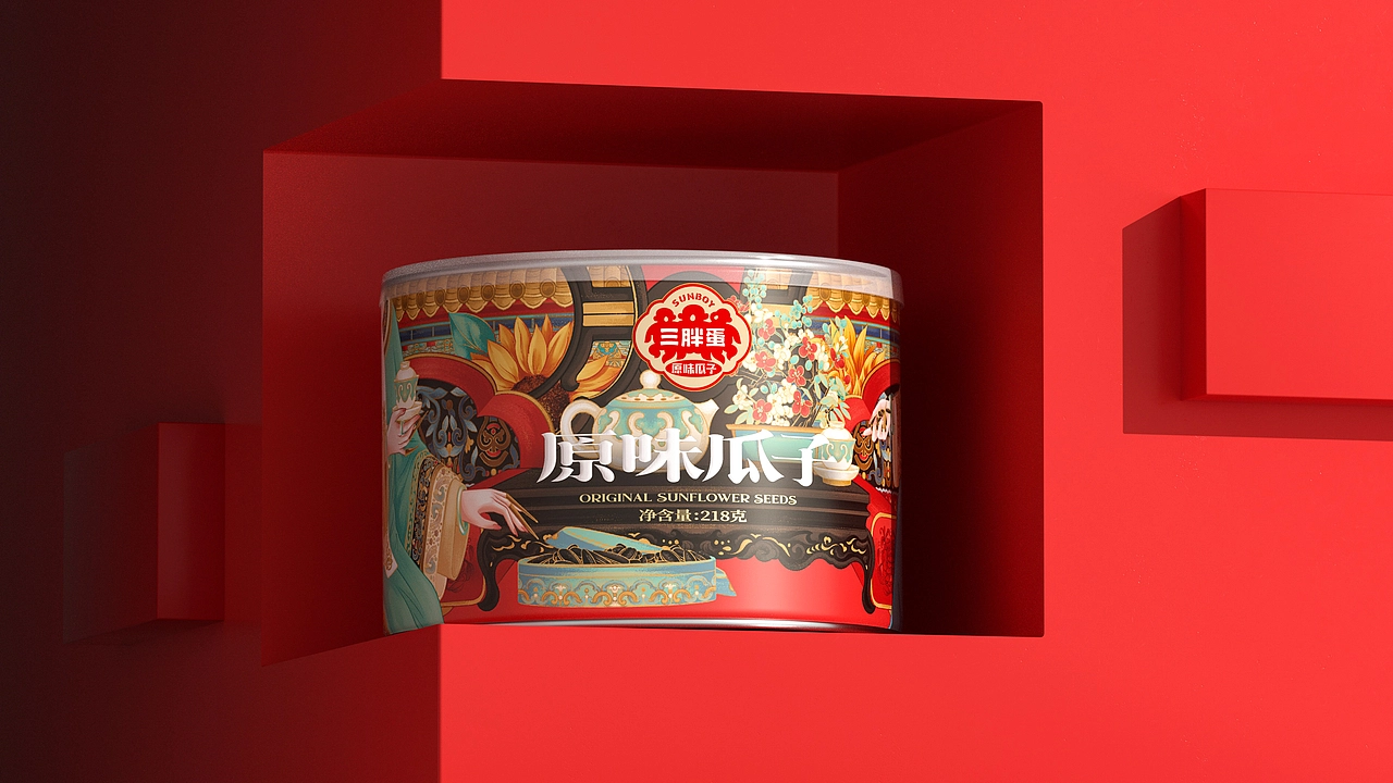 尚智&times;三胖蛋｜原味瓜子包装设计｜食品包装｜礼盒包装