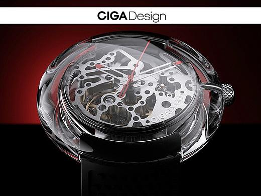 CIGA&SOYA 全透明机械表产品动画
