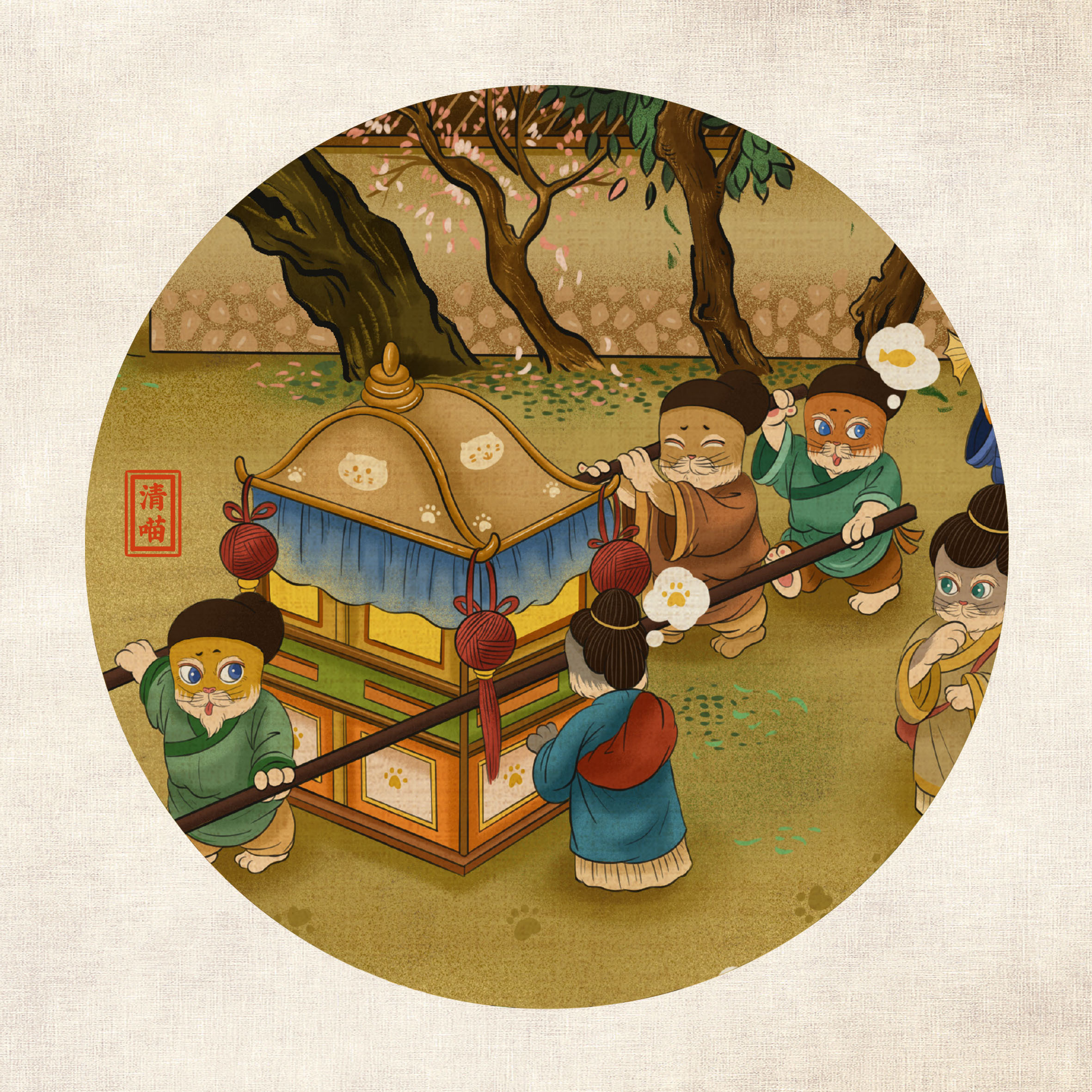 清喵上河市井图